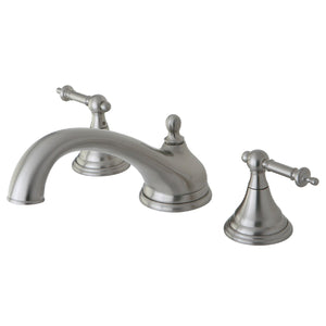 Vintage Two-Handle 3-Hole Deck Mount Roman Tub Faucet