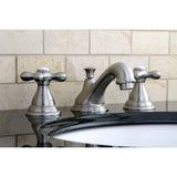 Royale Two-Handle 3-Hole Deck Mount Widespread Bathroom Faucet with Brass Pop-Up Drain