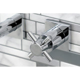 Concord Two-Handle 3-Hole Wall Mount Roman Tub Faucet