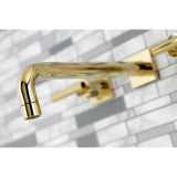 Manhattan Two-Handle 3-Hole Wall Mount Roman Tub Faucet