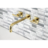 Manhattan Two-Handle 3-Hole Wall Mount Roman Tub Faucet