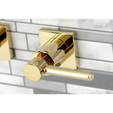 Concord Two-Handle 3-Hole Wall Mount Roman Tub Faucet