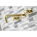 Concord Two-Handle 3-Hole Wall Mount Roman Tub Faucet