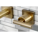 Manhattan Two-Handle 3-Hole Wall Mount Roman Tub Faucet