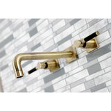 Kaiser Two-Handle 3-Hole Wall Mount Roman Tub Faucet