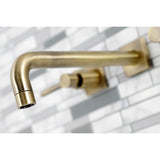 Concord Two-Handle 3-Hole Wall Mount Roman Tub Faucet