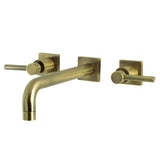 Concord Two-Handle 3-Hole Wall Mount Roman Tub Faucet