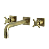 Concord Two-Handle 3-Hole Wall Mount Roman Tub Faucet