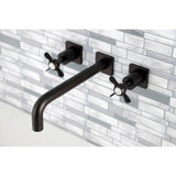 Essex Two-Handle 3-Hole Wall Mount Roman Tub Faucet