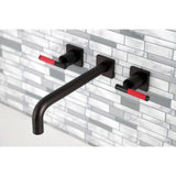 Kaiser Two-Handle 3-Hole Wall Mount Roman Tub Faucet