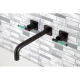 Kaiser Two-Handle 3-Hole Wall Mount Roman Tub Faucet