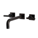 Manhattan Two-Handle 3-Hole Wall Mount Roman Tub Faucet