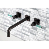 Kaiser Two-Handle 3-Hole Wall Mount Roman Tub Faucet