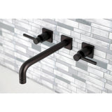 Concord Two-Handle 3-Hole Wall Mount Roman Tub Faucet