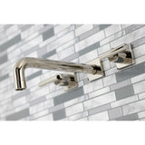 Manhattan Two-Handle 3-Hole Wall Mount Roman Tub Faucet