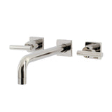 Manhattan Two-Handle 3-Hole Wall Mount Roman Tub Faucet