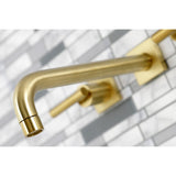 Manhattan Two-Handle 3-Hole Wall Mount Roman Tub Faucet