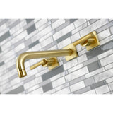 Manhattan Two-Handle 3-Hole Wall Mount Roman Tub Faucet