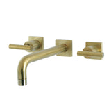 Manhattan Two-Handle 3-Hole Wall Mount Roman Tub Faucet