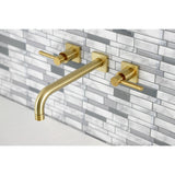 Concord Two-Handle 3-Hole Wall Mount Roman Tub Faucet