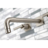 Manhattan Two-Handle 3-Hole Wall Mount Roman Tub Faucet