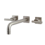 Manhattan Two-Handle 3-Hole Wall Mount Roman Tub Faucet