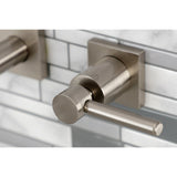 Concord Two-Handle 3-Hole Wall Mount Roman Tub Faucet