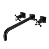 Metropolitan Two-Handle 3-Hole Wall Mount Roman Tub Faucet