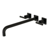 Manhattan Two-Handle 3-Hole Wall Mount Roman Tub Faucet