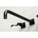 NuWave Two-Handle 3-Hole Wall Mount Roman Tub Faucet