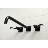 NuWave Two-Handle 3-Hole Wall Mount Roman Tub Faucet