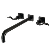 NuWave Two-Handle 3-Hole Wall Mount Roman Tub Faucet