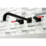 Kaiser Two-Handle 3-Hole Wall Mount Roman Tub Faucet