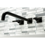 Milano Two-Handle 3-Hole Wall Mount Roman Tub Faucet