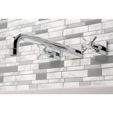 Essex Two-Handle 3-Hole Wall Mount Roman Tub Faucet