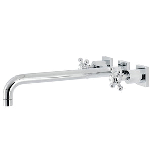 Metropolitan Two-Handle 3-Hole Wall Mount Roman Tub Faucet