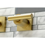 Manhattan Two-Handle 3-Hole Wall Mount Roman Tub Faucet