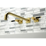 Kaiser Two-Handle 3-Hole Wall Mount Roman Tub Faucet
