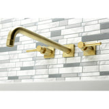 Concord Two-Handle 3-Hole Wall Mount Roman Tub Faucet