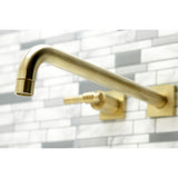 Milano Two-Handle 3-Hole Wall Mount Roman Tub Faucet