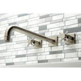 Concord Two-Handle 3-Hole Wall Mount Roman Tub Faucet