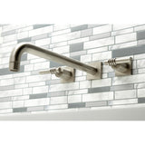 Milano Two-Handle 3-Hole Wall Mount Roman Tub Faucet