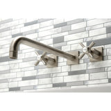Millennium Two-Handle 3-Hole Wall Mount Roman Tub Faucet