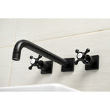 Metropolitan Two-Handle 3-Hole Wall Mount Roman Tub Faucet