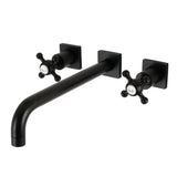 Metropolitan Two-Handle 3-Hole Wall Mount Roman Tub Faucet