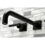 Manhattan Two-Handle 3-Hole Wall Mount Roman Tub Faucet