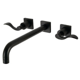 NuWave Two-Handle 3-Hole Wall Mount Roman Tub Faucet