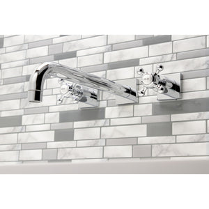 Metropolitan Two-Handle 3-Hole Wall Mount Roman Tub Faucet