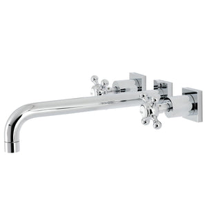 Metropolitan Two-Handle 3-Hole Wall Mount Roman Tub Faucet