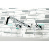 Kaiser Two-Handle 3-Hole Wall Mount Roman Tub Faucet